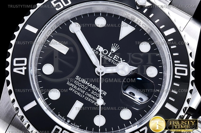 0808 WaterResistant ROLSUB0343A – Submariner 126610LN 41mm 904L SS SS Blk VSF A 1041
